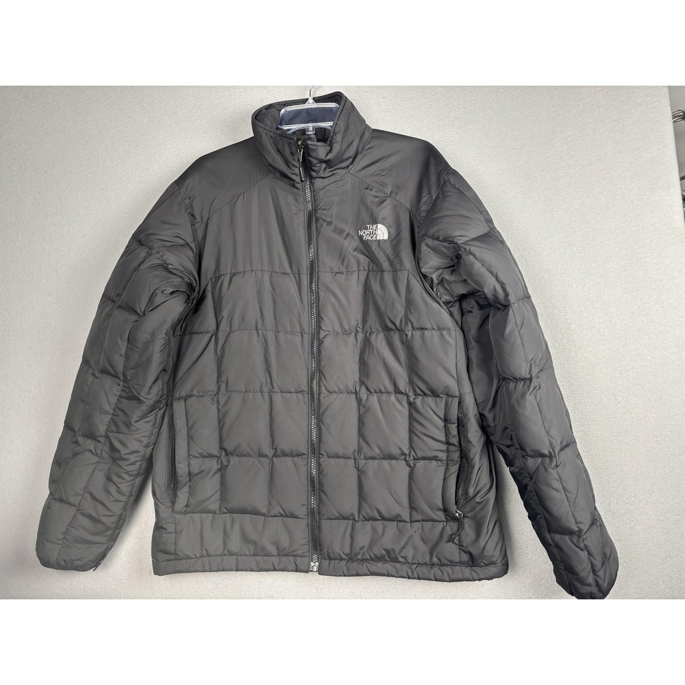 The North Face Jacket Mens Large Black Primaloft 700 Insulated Puffer Full Zip